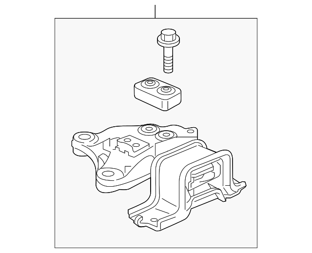 50850-T5R-A01 Деталь RUBBER ASSY., TRANSMISSION MOUNTING