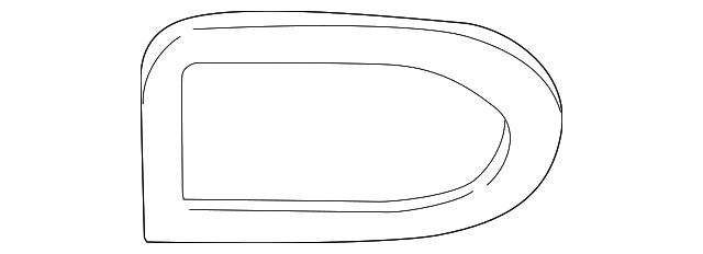 12482398 Деталь MIRROR GLASS, LEFT
