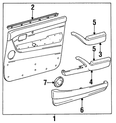 Land Cruiser FRONT DOOR TRIM