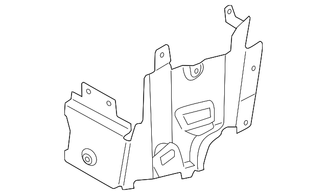 427-825-731-F Деталь LOWER SHIELD, LEFT