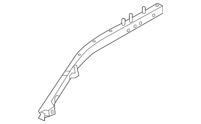 76440-1JA0A Деталь GUIDE RAIL, RIGHT