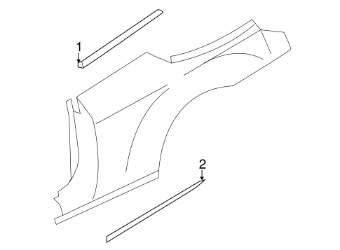 200 EXTERIOR TRIM - QUARTER PANEL