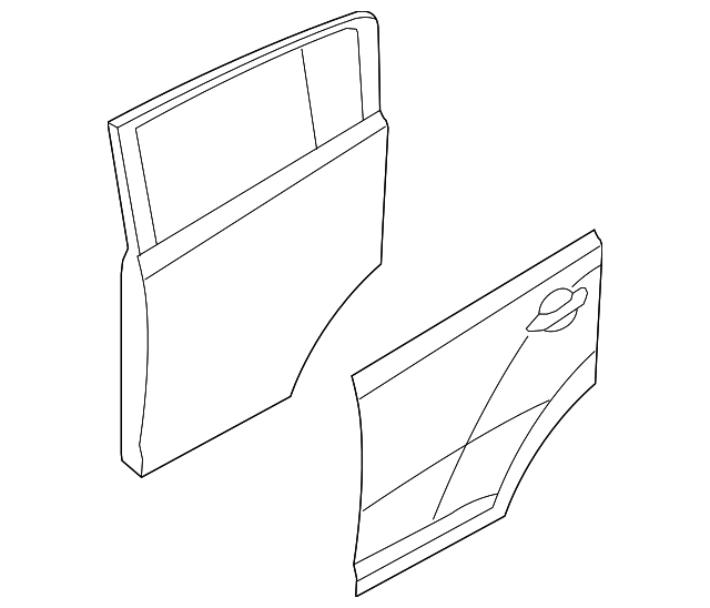 77004-3W010 Деталь DOOR SHELL, RIGHT