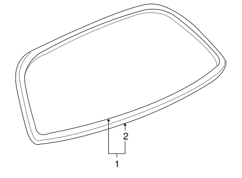 Corvette GLASS & HARDWARE - BACK