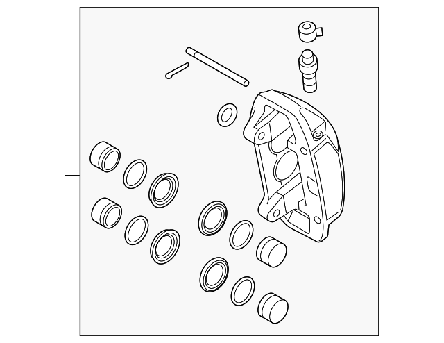 58180-B1A30 CALIPER, LEFT