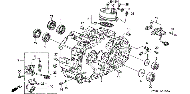 NSX AT TORQUE CONVERTER HOUSING