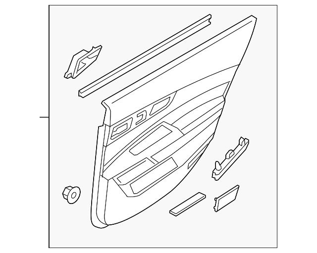 83306-3T392KAV Деталь DOOR TRIM PANEL, RIGHT