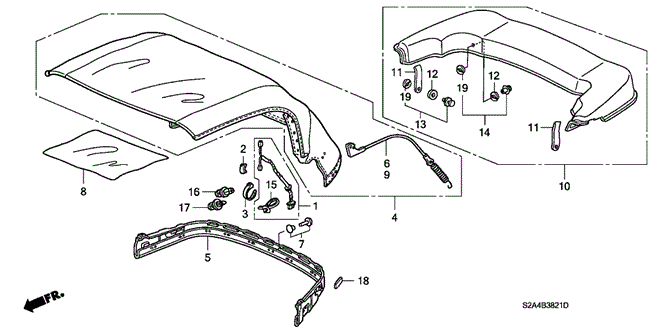 2004 Honda S2000 SUB-WIRE, RR. DEFROSTER - (32119S2A000) 2004 Honda S2000 SUB-WIRE, RR. DEFROSTER - (32119S2A000)