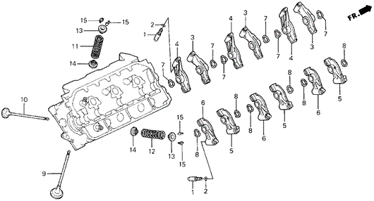 LEGEND COUPE VALVE - ROCKER ARM (R.)