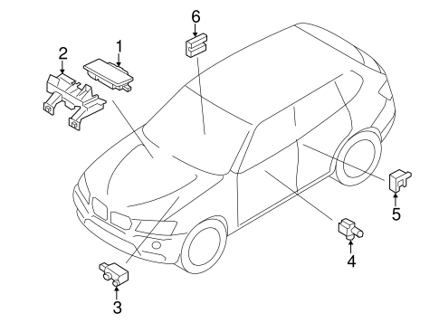 X3 AIR BAG COMPONENTS