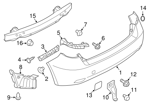 Impreza BUMPER & COMPONENTS - REAR
