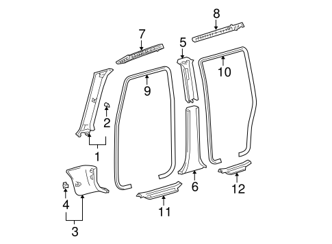 xB INTERIOR TRIM - PILLARS