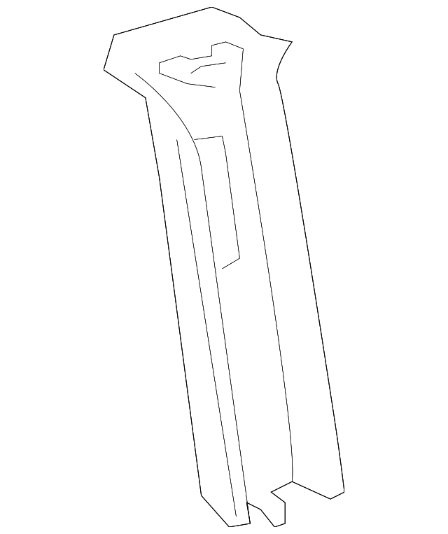 62420-52010-B0 Деталь UPR CTR PLR TRIM, LEFT