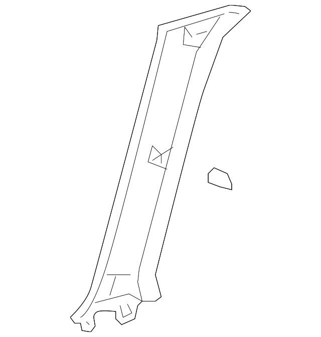 62211-52110-B0 Деталь WNDSHLD PLR TRIM, RIGHT
