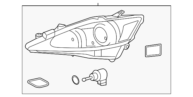 81145-53541 Деталь HEADLAMP, RIGHT