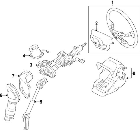 Prius STEERING COLUMN