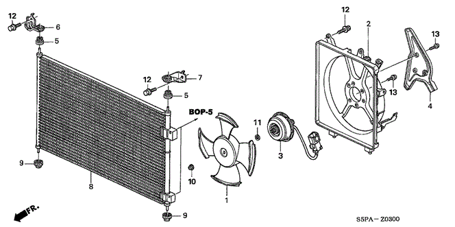 CIVIC COUPE A / C CONDENSER