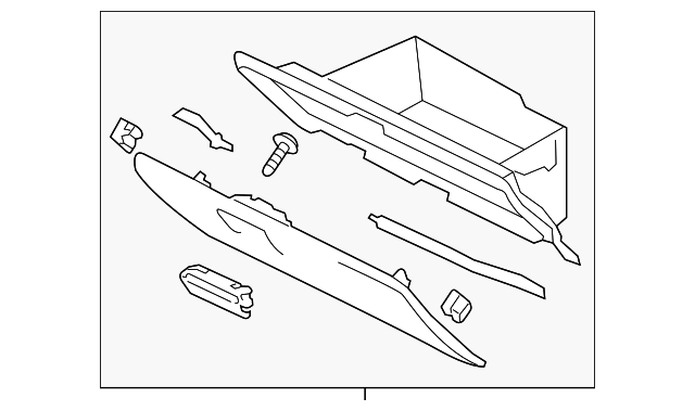 66121CA010 Деталь GLOVE BOX ASSY