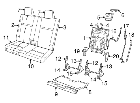 Journey REAR SEAT COMPONENTS 4