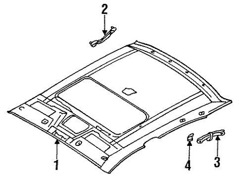 J30 INTERIOR TRIM - ROOF