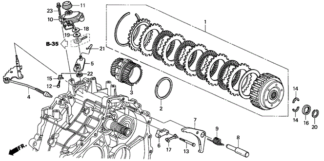 CIVIC COUPE CVT STARTING CLUTCH (CVT)