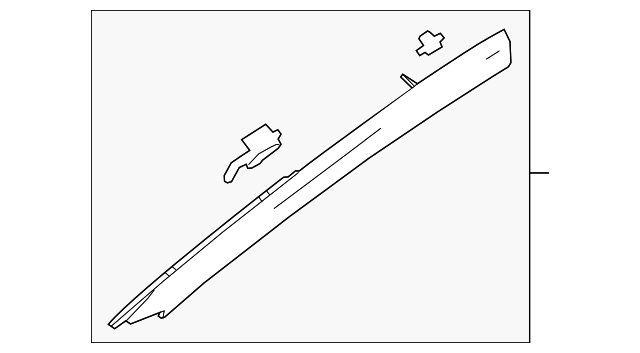 22908286 Деталь WINDSHIELD PILLAR TRIM, LEFT