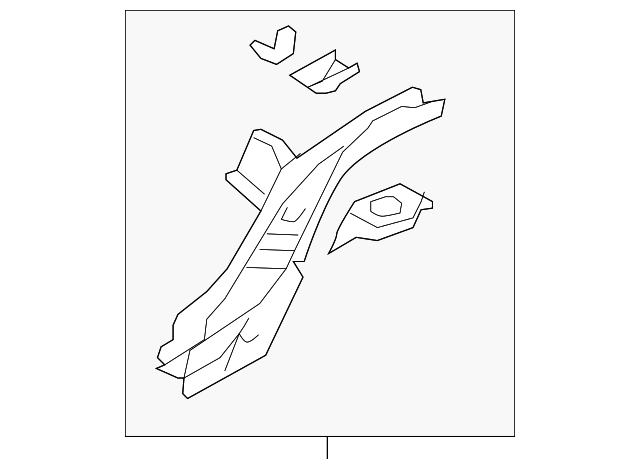 52150FG0509P Деталь LOWER RAIL ASSY, LEFT