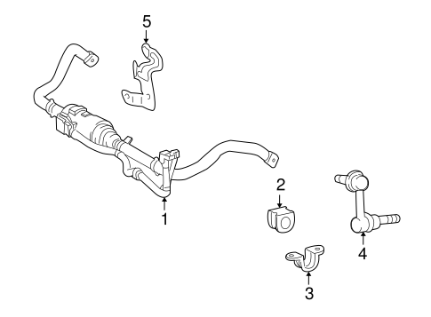 LS600h STABILIZER BAR & COMPONENTS 2
