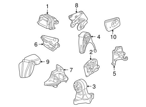 Sebring ENGINE & TRANS MOUNTING