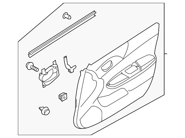 94211FG090JC Деталь DOOR TRIM PANEL, LEFT