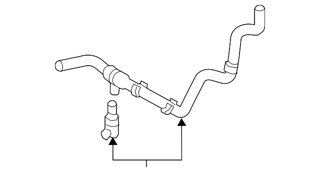 165B0-36010 Деталь WATER HOSE, LEFT