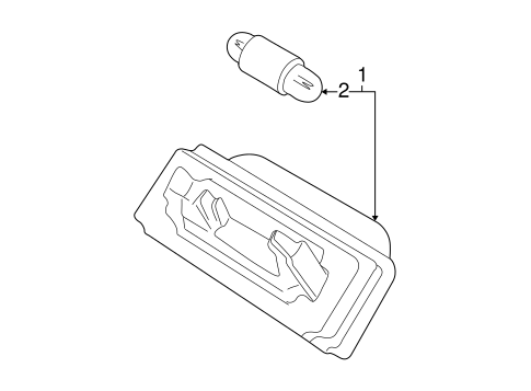SLK320 LICENSE LAMPS