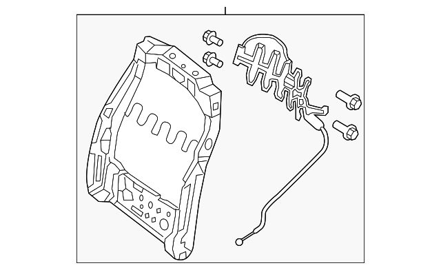 87654-1PD0A SEAT BACK FRAME