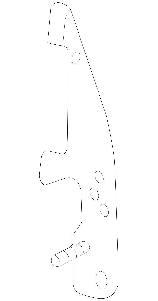 8R0-809-075-D Деталь APERTURE PANEL BRACKET, LEFT