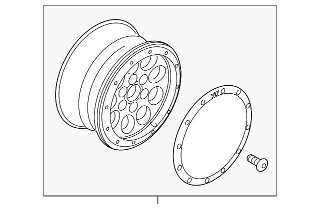DL3Z-1007-D Деталь WHEEL, ALLOY