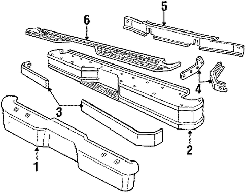 Bronco BUMPER & COMPONENTS - REAR