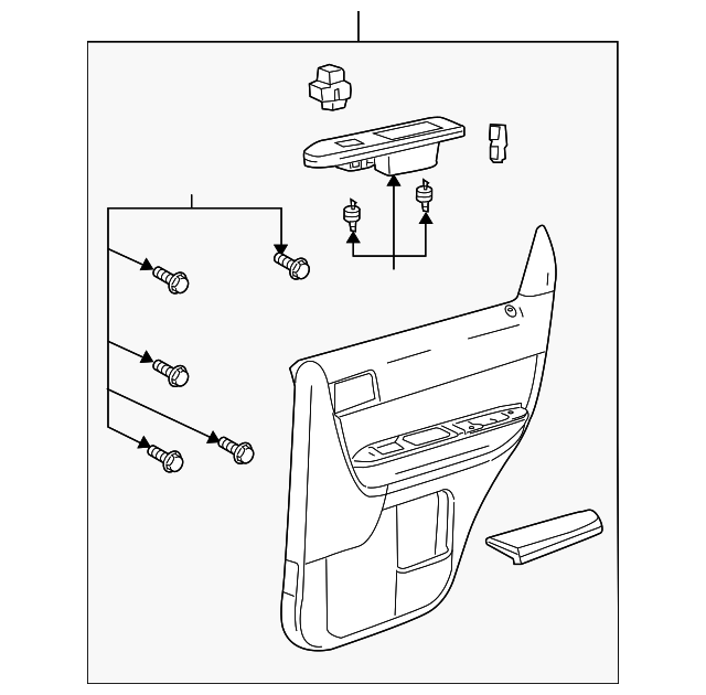 ZZDB-69-520-03 Деталь DOOR TRIM PANEL, LEFT