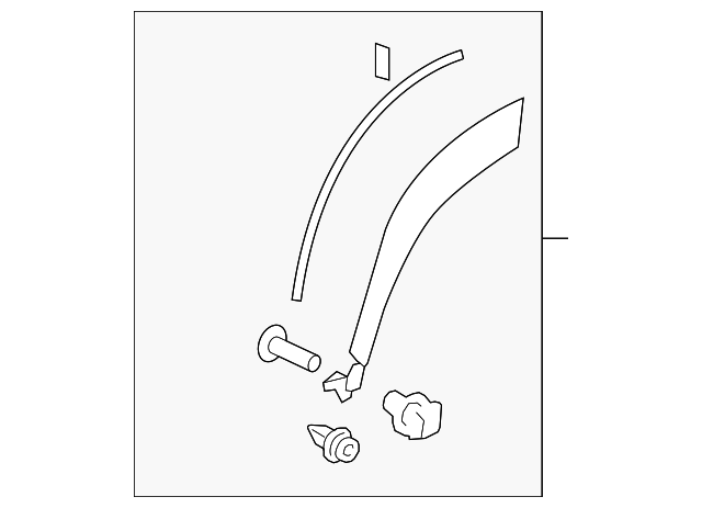 7506278021J2 WHEEL OPNG MLDG, LEFT
