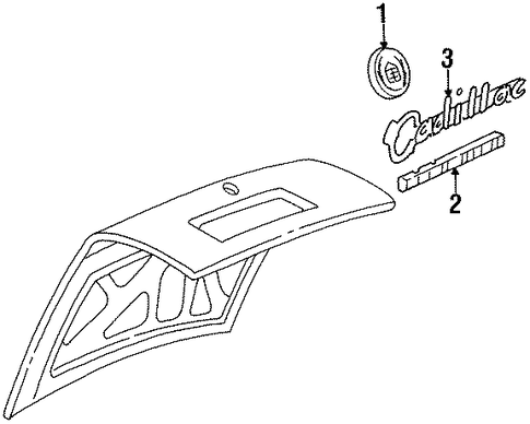 DeVille EXTERIOR TRIM - TRUNK