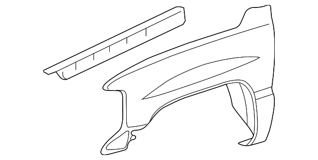 19168845 FENDER, LEFT