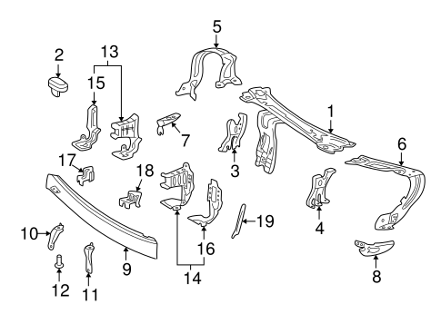 C230 RADIATOR SUPPORT 2
