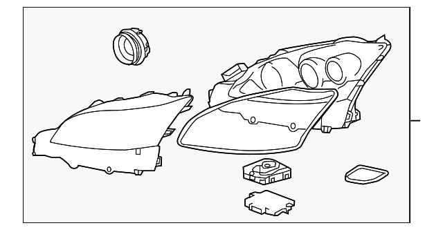 81145-50861 HEADLAMP ASSY, RIGHT