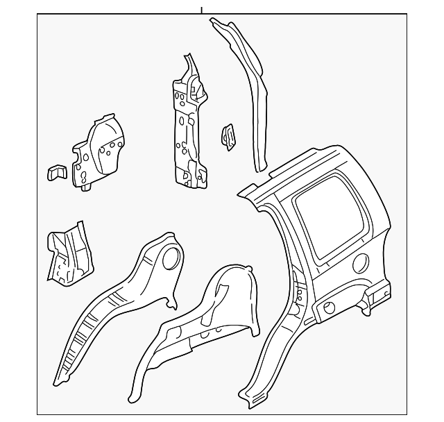 5170010AC Деталь QUARTER PNL ASSY, RIGHT