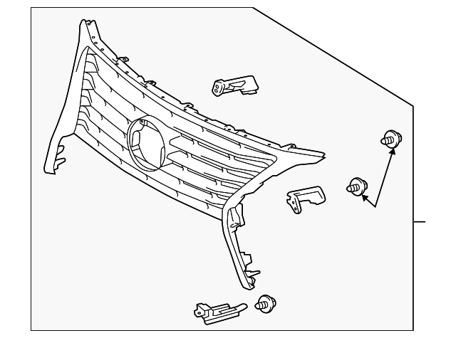53101-0E140 GRILLE ASSY