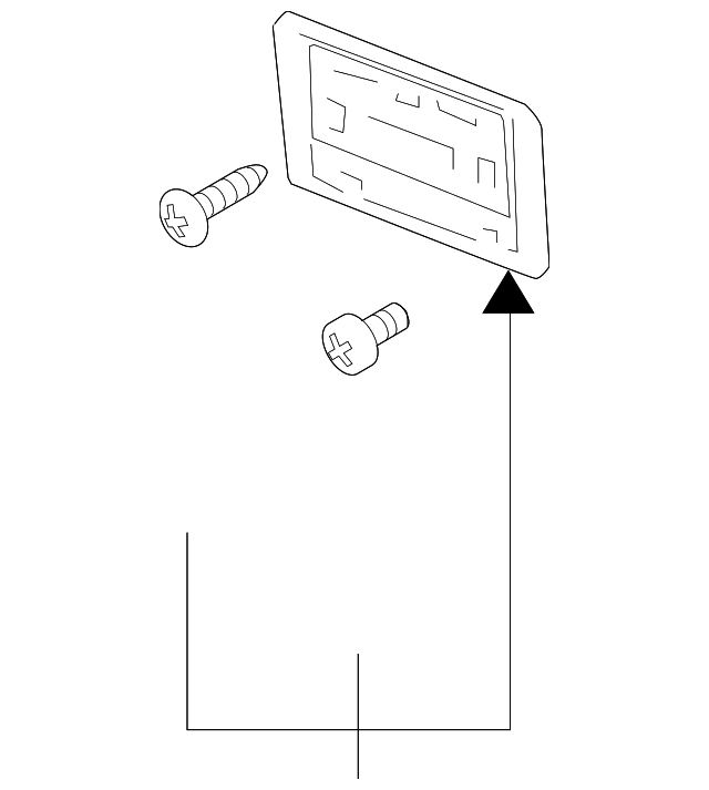 10333992 Деталь LICENSE BRACKET