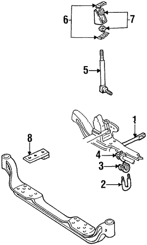 C2500 STABILIZER BAR & COMPONENTS 2