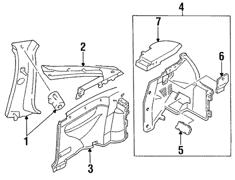 Aspire INTERIOR TRIM - QUARTER PANELS