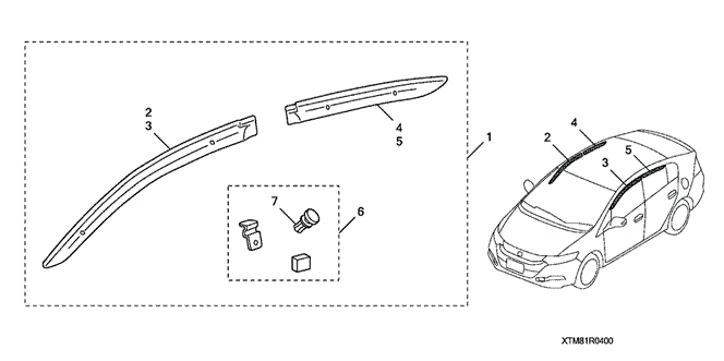 ACCESSORIES/DOOR VISORS for 2011 Honda INSIGHT #1