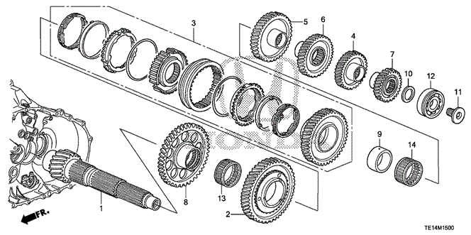 ACCORD COUPE MT COUNTERSHAFT (V6)