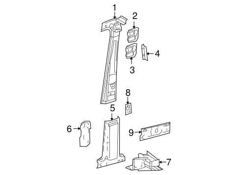 Sprinter 2500 CENTER PILLAR